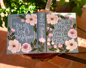 340x270 Hand Painted Bible Etsy - Painting Bibles