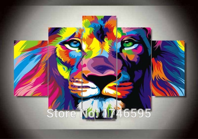 640x449 Big Size Abstract Living Room Wall Decor Colorful Wall Art Picture - Painting Big