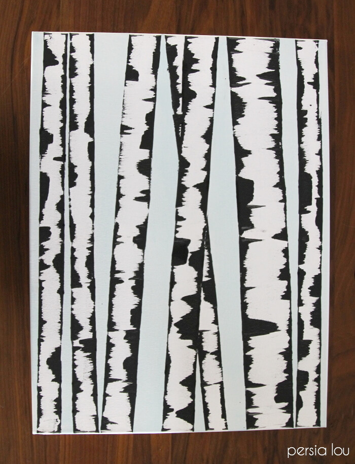 700x914 Make Diy Birch Tree Art - Painting Birch