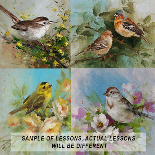 500x500 S101 Introduction To The Art Of Painting Birds Online Class - Painting Birds Images