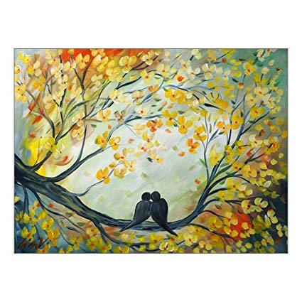 425x425 Fashion Love Birds Paintings Painting Canvas Print 16 - Painting Birds Images