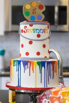 236x353 Art Themed Cake Cakes Beautiful Cakes For The Occasions - Painting Birthday Cake