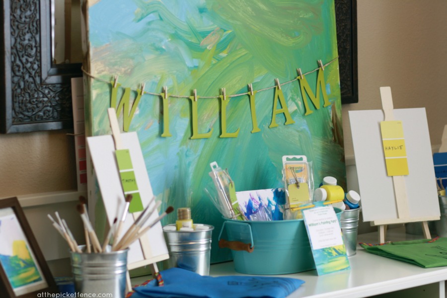 900x600 Painting Themed Birthday Party - Painting Birthday Party