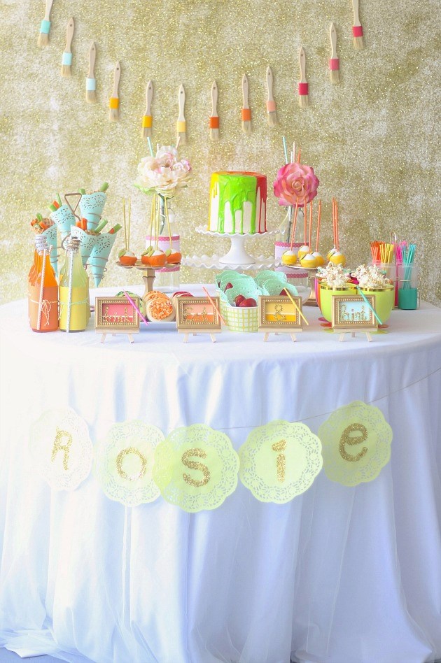 630x948 A Painting Themed Birthday Party {Guest Feature} - Painting Birthday Party