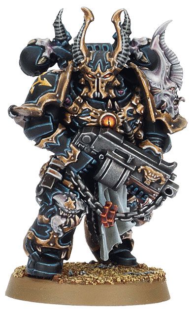 390x627 Black Legion Space Marine. Warhammer 40k Miniatures. - Painting Black Legion