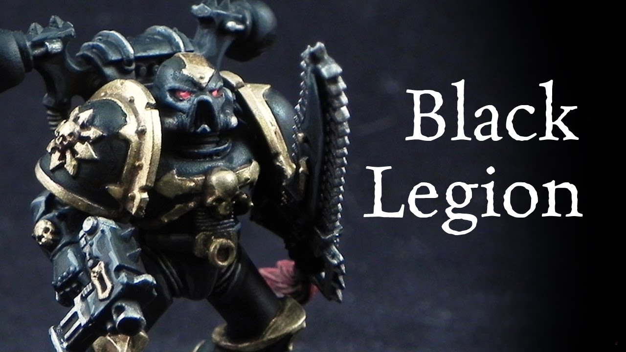 1280x720 How To Paint Black Legion Chaos Space Marines - Painting Black Legion