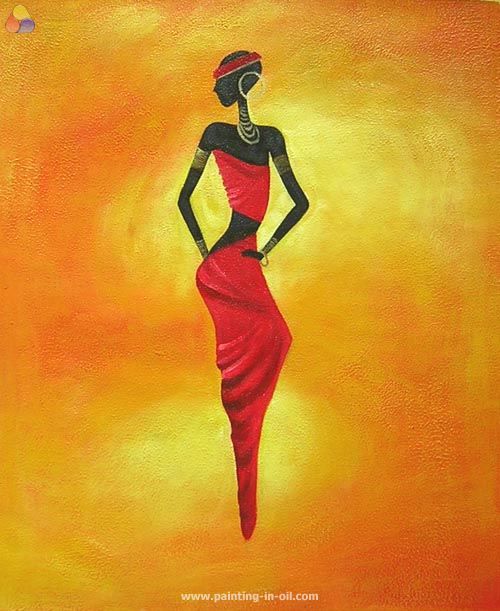 500x611 Black 24 Black, People Arts Oil Paintings Reproductions - Painting Black People