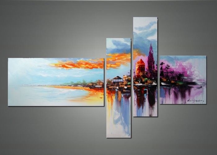 700x500 Modern Cityscape Wall Art - Painting Blogs