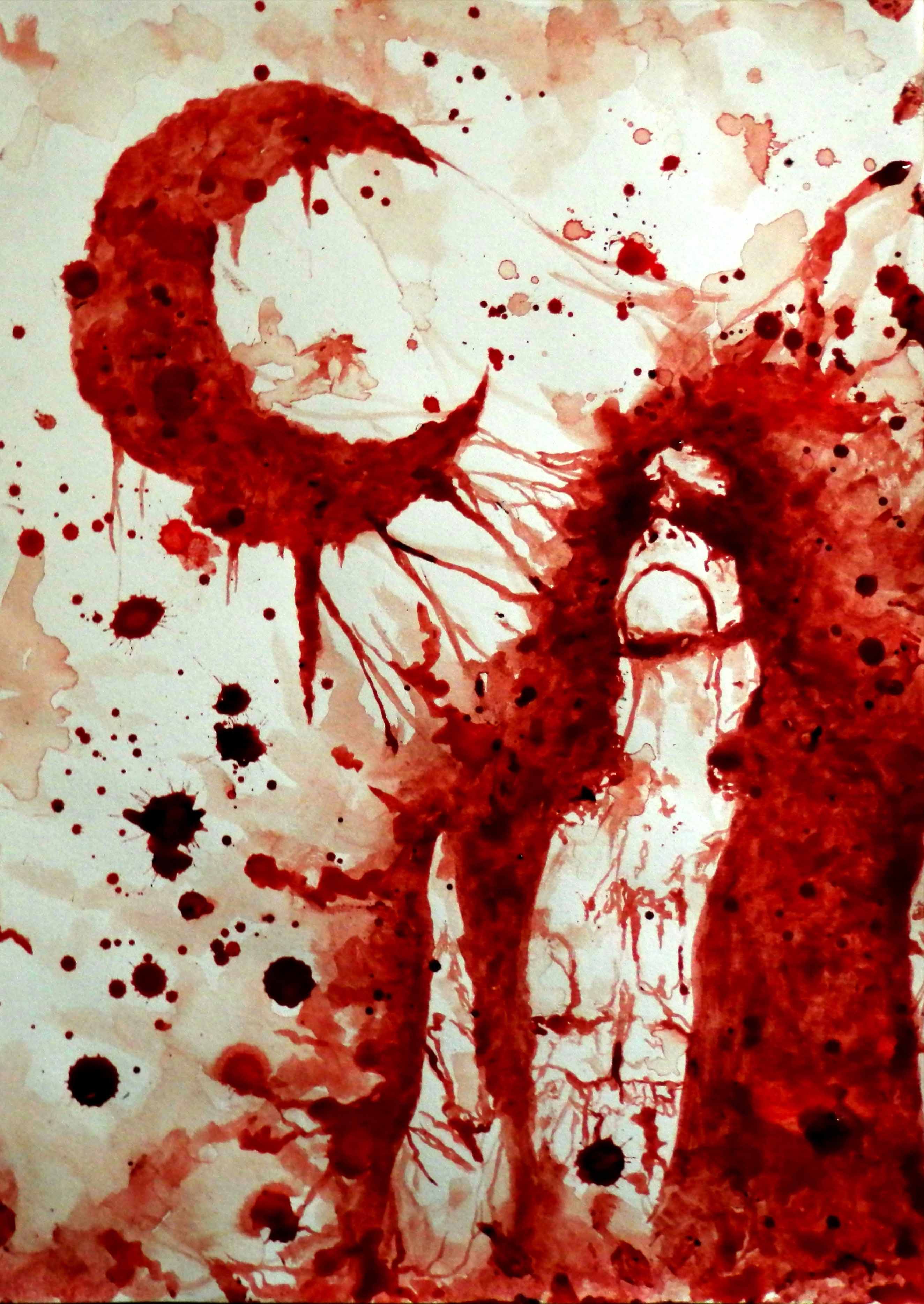 2648x3736 Leviathan Blood Painting Print Giin Productions - Painting Blood