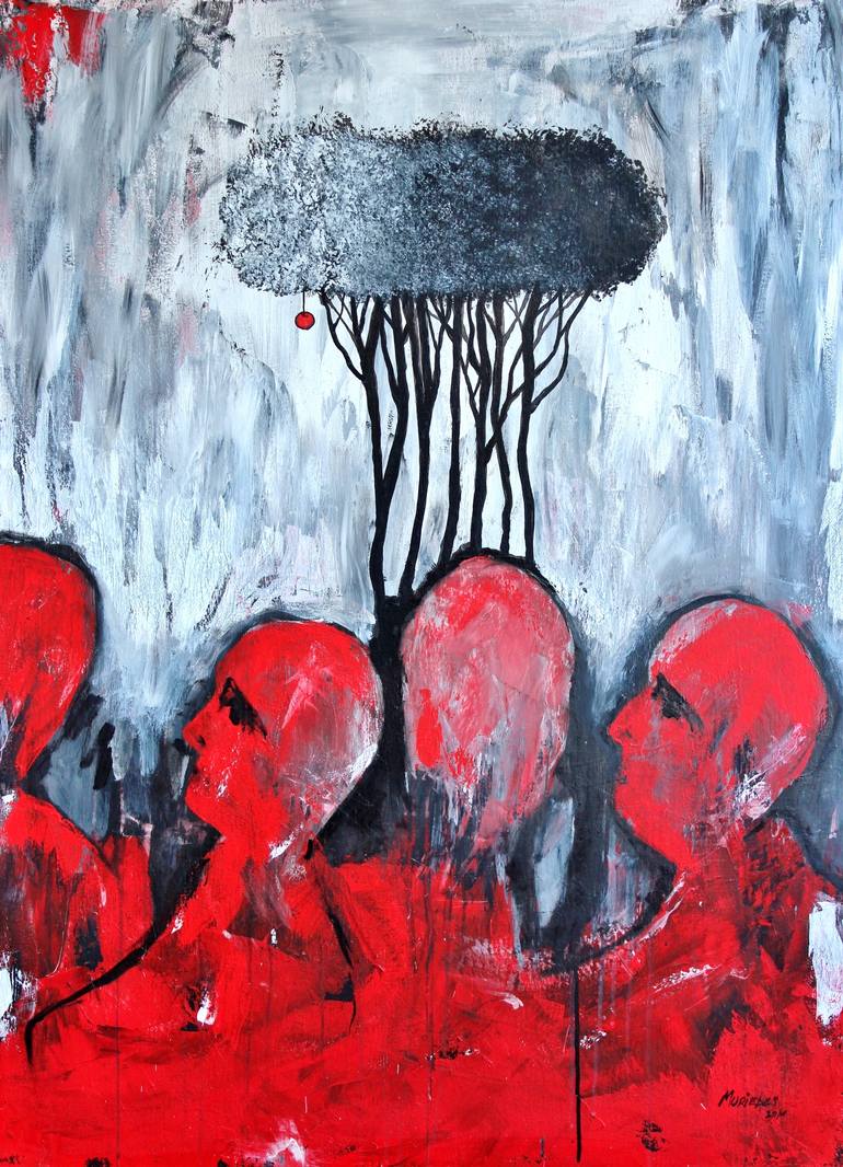 770x1066 Saatchi Art Blood Or Ideology Painting By Lorenzo Muriedas - Painting Blood
