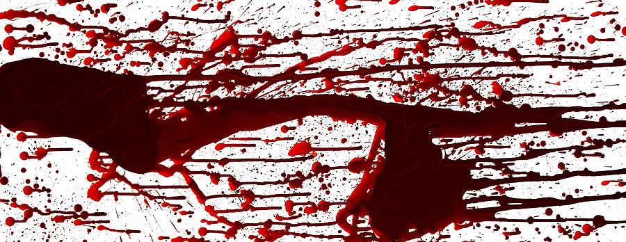 900x348 Blood Spatter Series Painting By Holly Anderson - Painting Blood