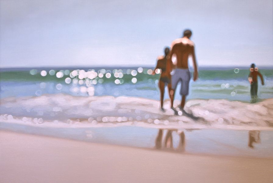 896x600 Sea Of Glass Oil Painting By South African Artist Philip Barlow - Painting Blur