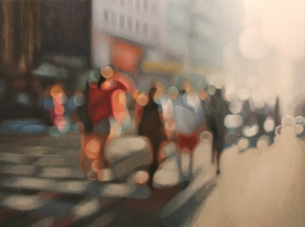 600x447 Blurry Summer Oil On Canvas Paintings Of The City By Philip Barlow - Painting Blur