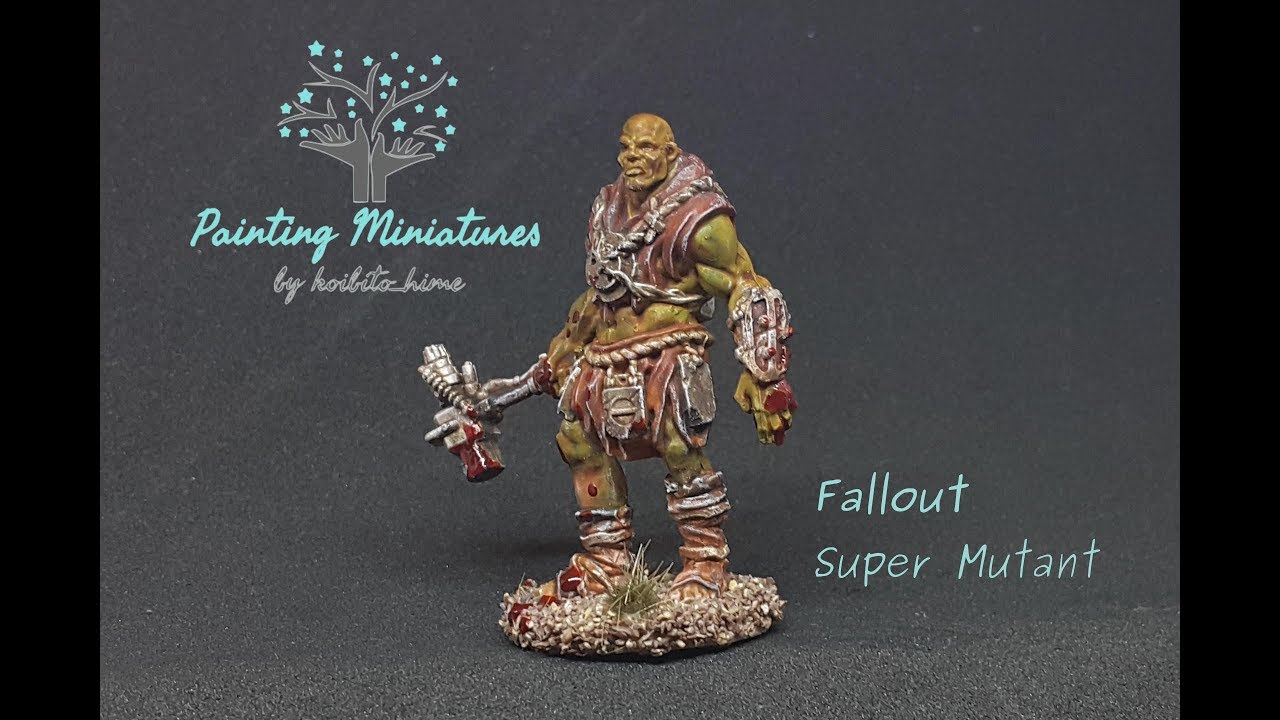 1280x720 Fallout The Board Game Painting Super Mutant Miniature - Painting Board Game
