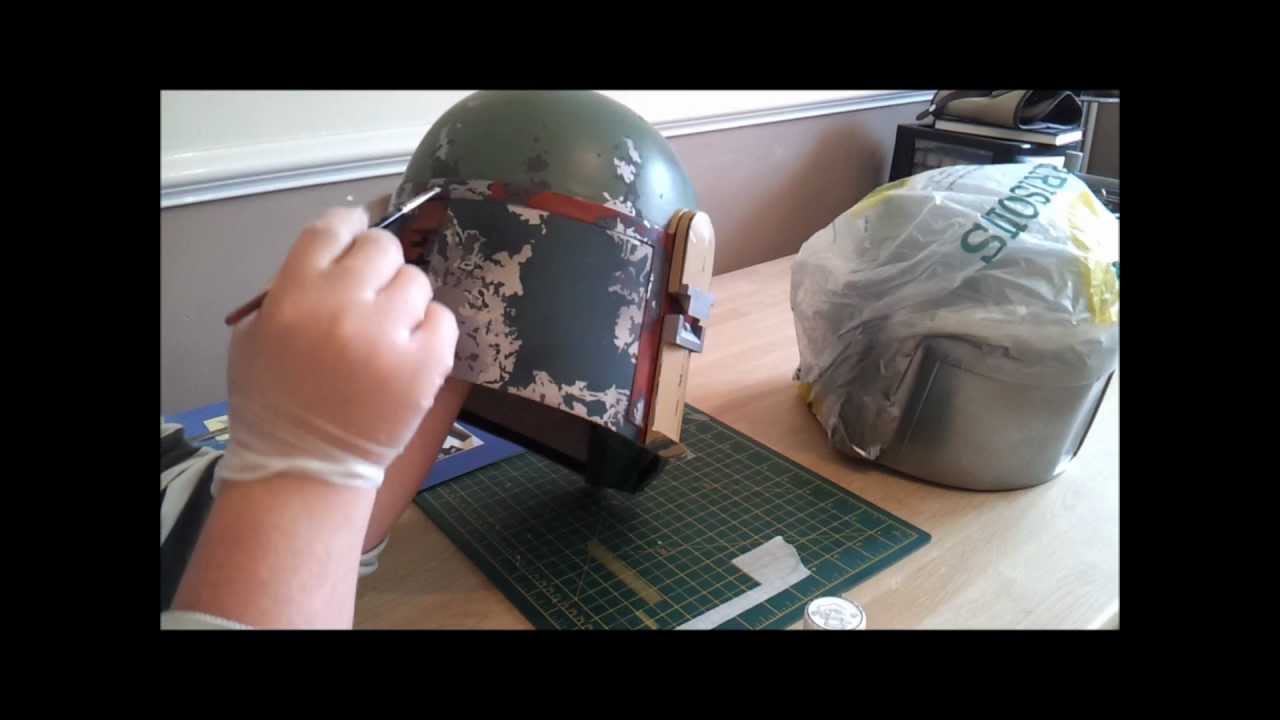 1280x720 Boba Fett Helmet Episode 12, Stencils And Masking Fluid - Painting Boba Fett Helmet