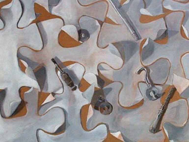 770x578 Saatchi Art Nuts And Bolts Painting By Lucille Rella Clohessy - Painting Bolts