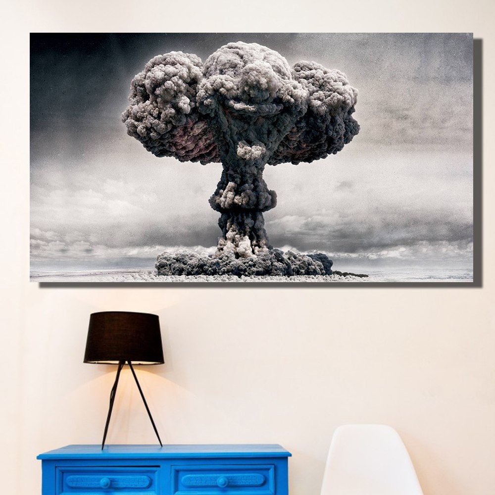 1000x1000 Qkart Posters And Prints Wall Decor Frameless Nuclear Bomb Joker - Painting Bomb