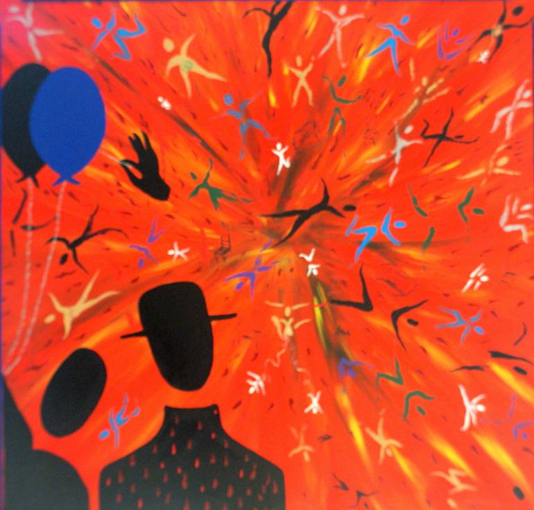 770x735 Saatchi Art The Bomb Painting By M Manzano - Painting Bomb