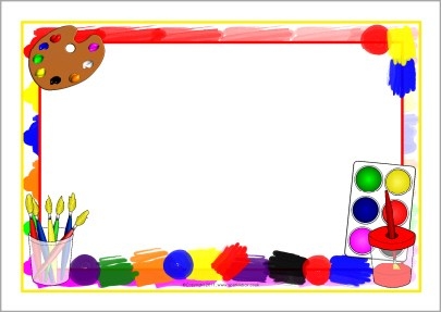 405x287 Paint Page Border - Painting Border