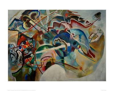 400x320 Painting With White Border, 1913 Giclee Print By Wassily Kandinsky - Painting Border