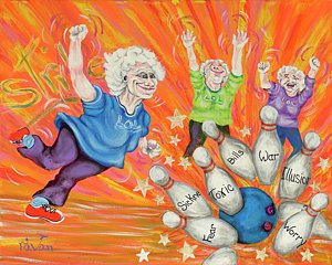 300x240 Sport Bowling Paintings Fine Art America - Painting Bowling