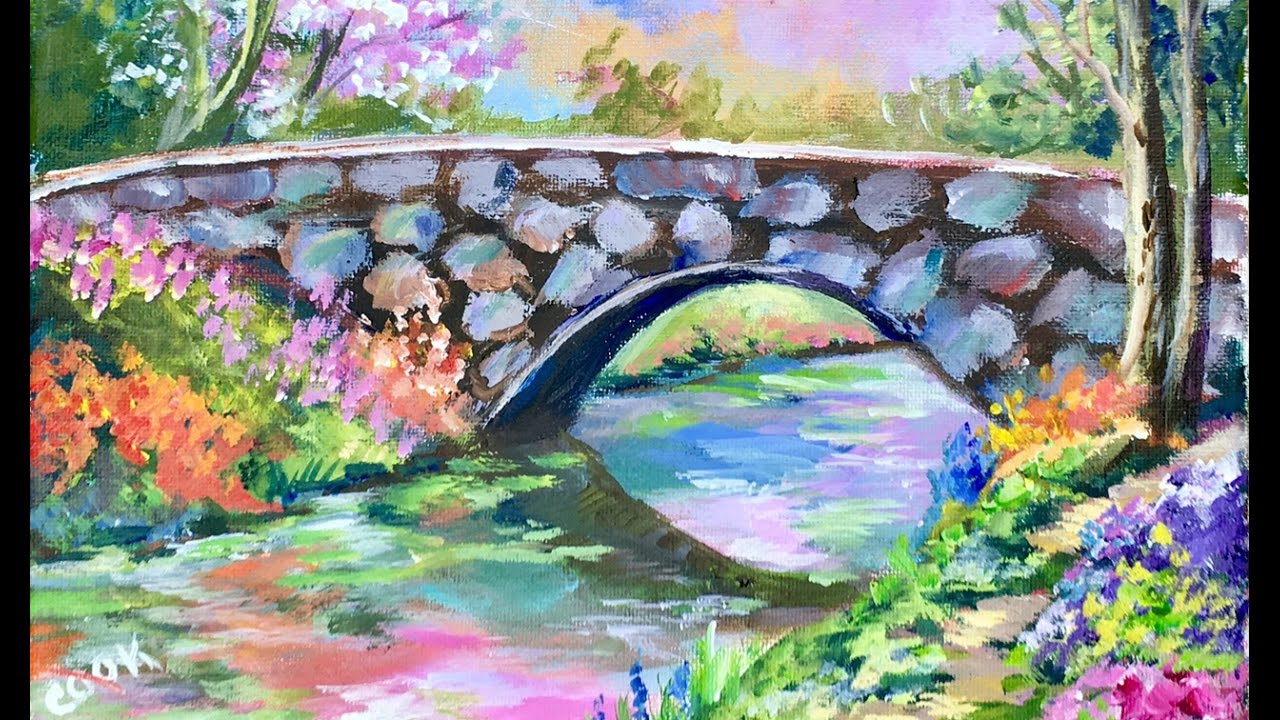 1280x720 How To Paint A Heavenly Bridge With Ginger Cook For The Beginner - Painting Bridge