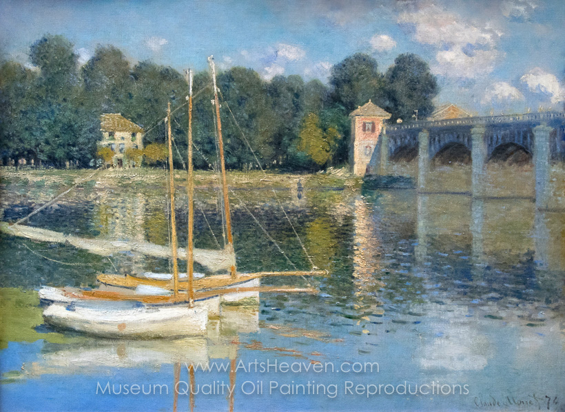820x598 Reproduction Painting Claude Monet The Bridge - Painting Bridge