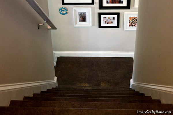 600x400 A Stairway Gets A New Look Using Ordinary Brown Paper - Painting Brown Paper Bag Walls