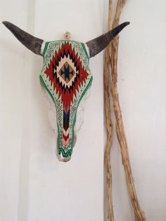 236x315 Texas Long Horn Real Steercow Skull Black By Heirloomcollection1 - Painting Bull Skulls