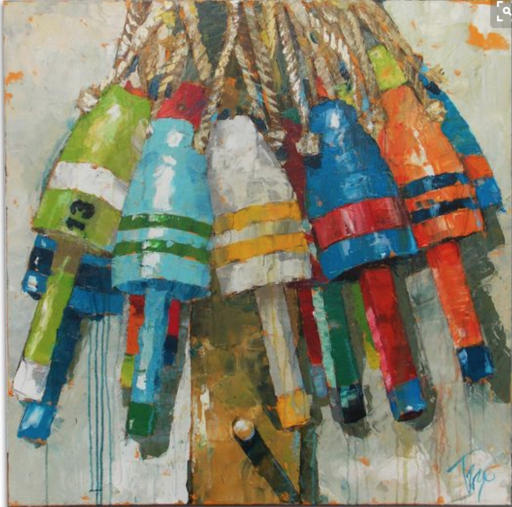1056x1047 Buoys By Trip Park The Painted Apron - Painting Buoys