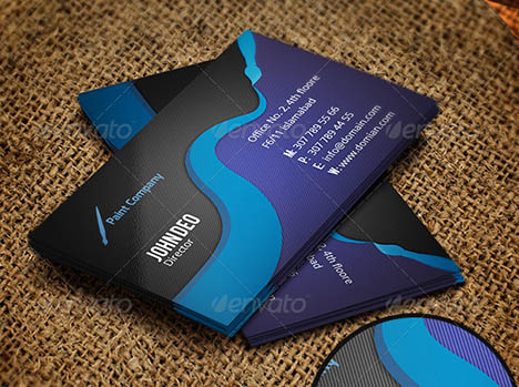 468x349 Painting Company Business Card Template Paint Best Inspiration - Painting Business
