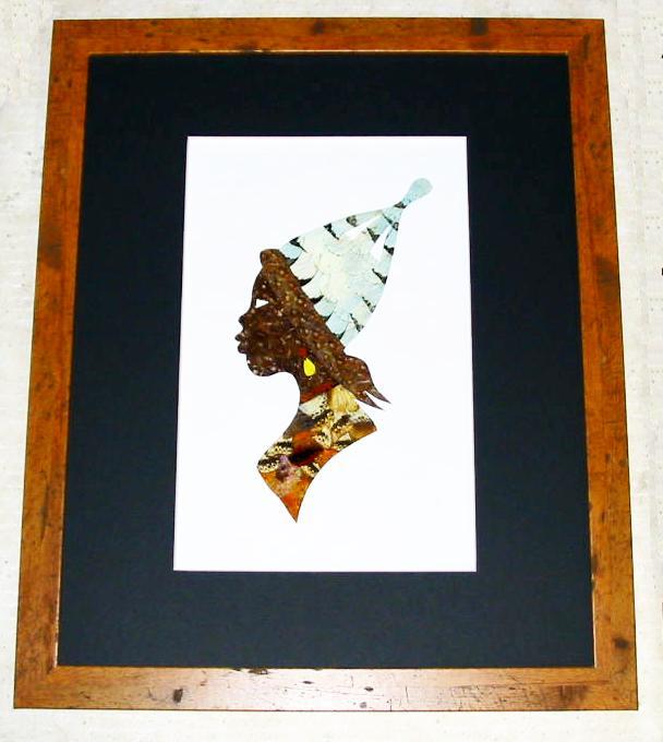 608x680 Butterfly Wing Art, Framed African Art, Animal, Dish, - Painting Butterfly Wings