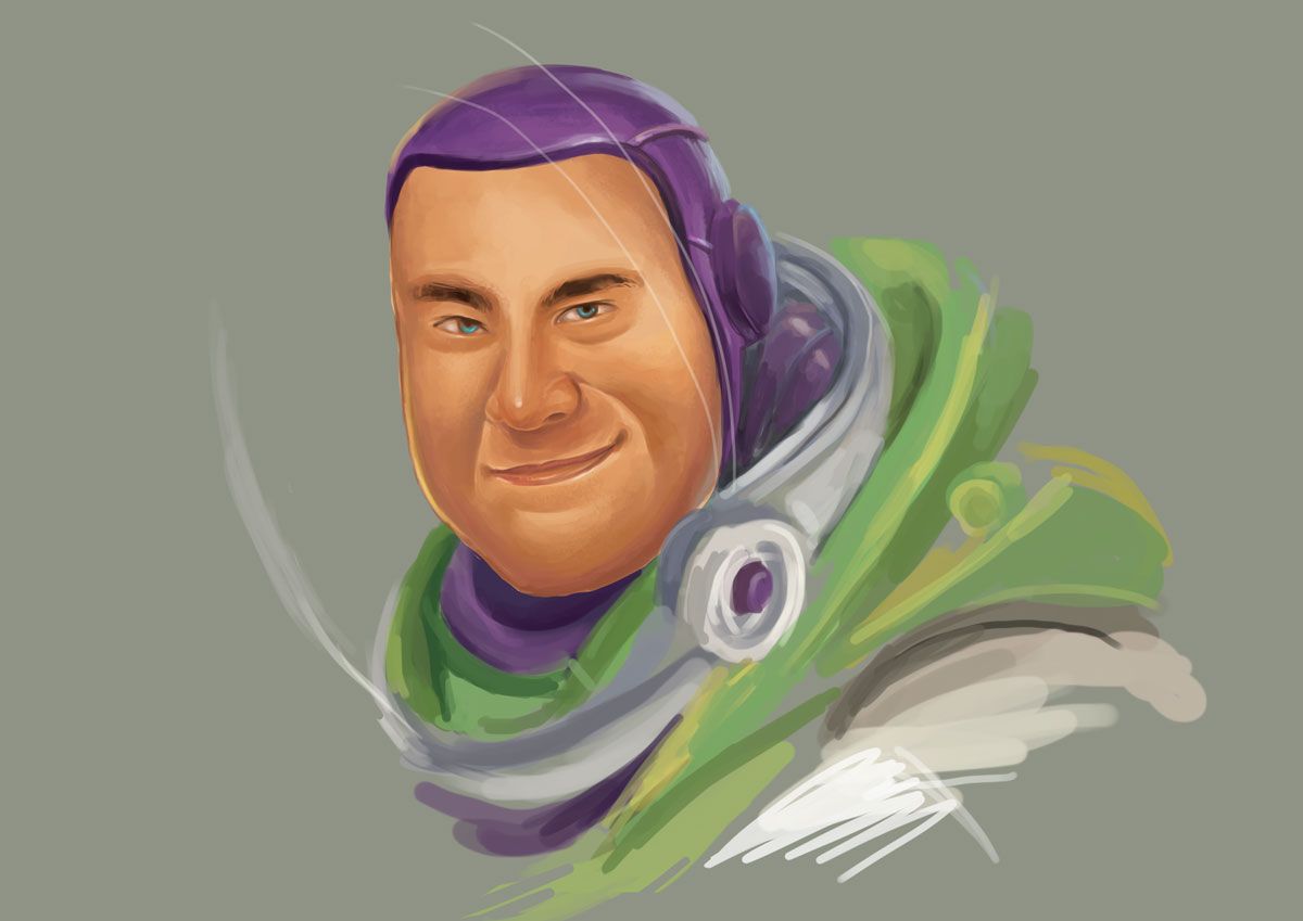 1200x849 Digital Painting, Buzz, Buzz Lightyear, Pixar, Toy Story, Toys - Painting Buzz