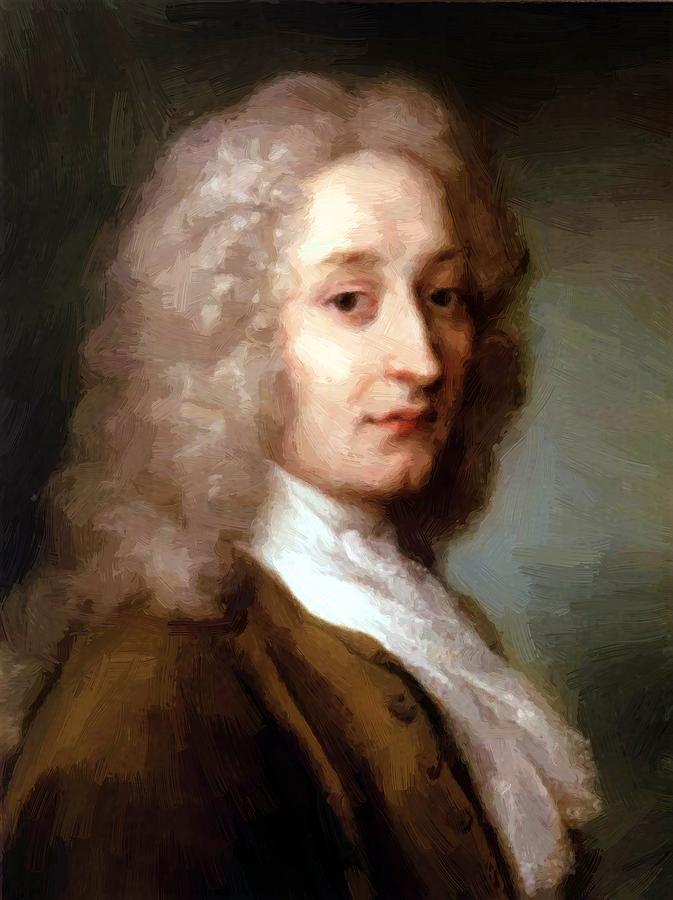 673x900 Portrait Of Antoine Watteau 1721 Painting By Carriera Rosalba - Painting By Carriera
