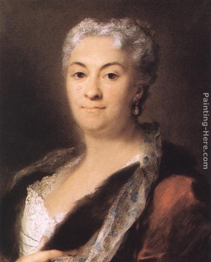 720x894 Rosalba Carriera Elderly Lady Painting Best Paintings For Sale - Painting By Carriera