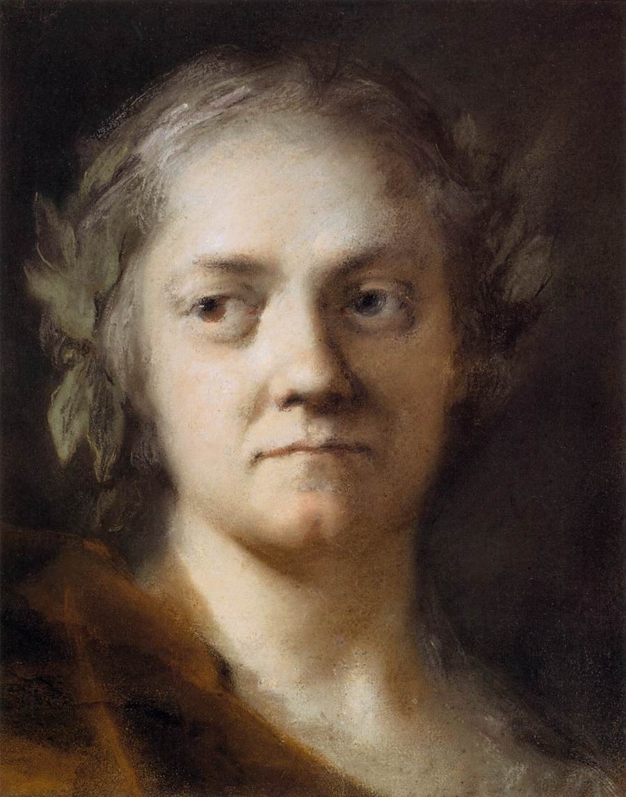 900x1146 Self Portrait By Rosalba Carriera My Daily Art Display - Painting By Carriera