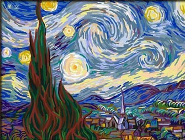 640x484 Lostart Diy Oil Painting Paint By Number Kit For Adult 16 20 Inch - Painting By Number For Adults