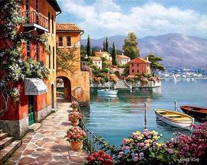 299x238 Venice Seascape Resort - Painting By Number For Adults