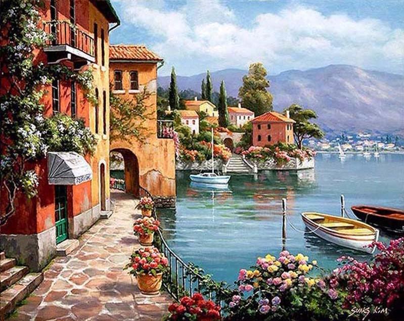 799x635 Venice Seascape Resort - Painting By Numbers