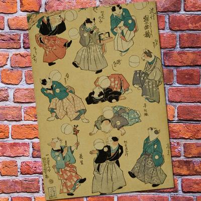 400x400 Vintage Poster Retro Wall Art Sticker Painting Living Room - Painting By Sticker