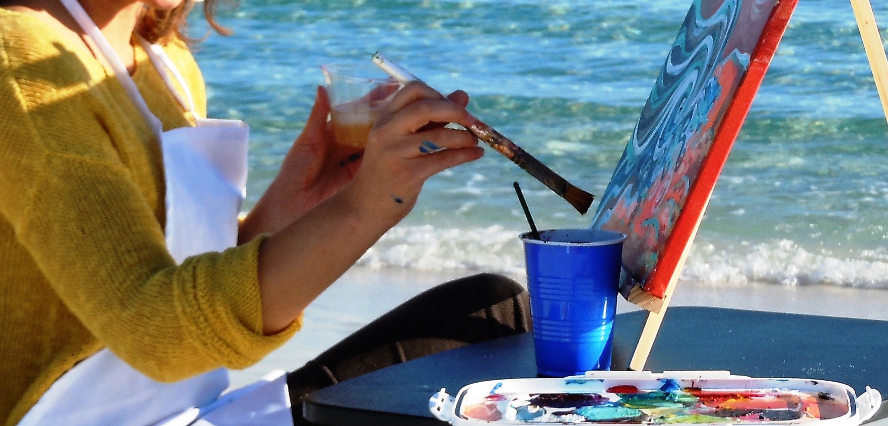 1763x847 Studio By The Sea Destin - Painting By The Sea