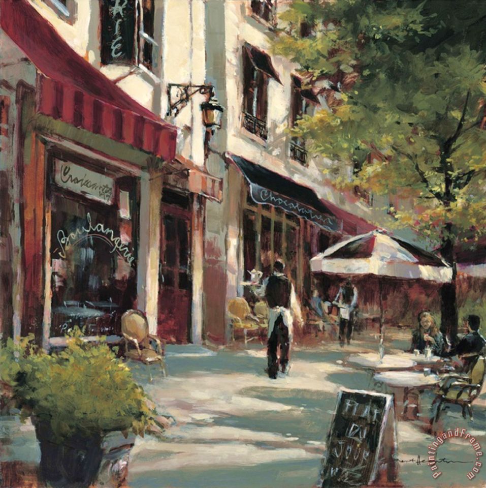 957x960 Brent Heighton Boulevard Cafe Painting - Painting Cafe
