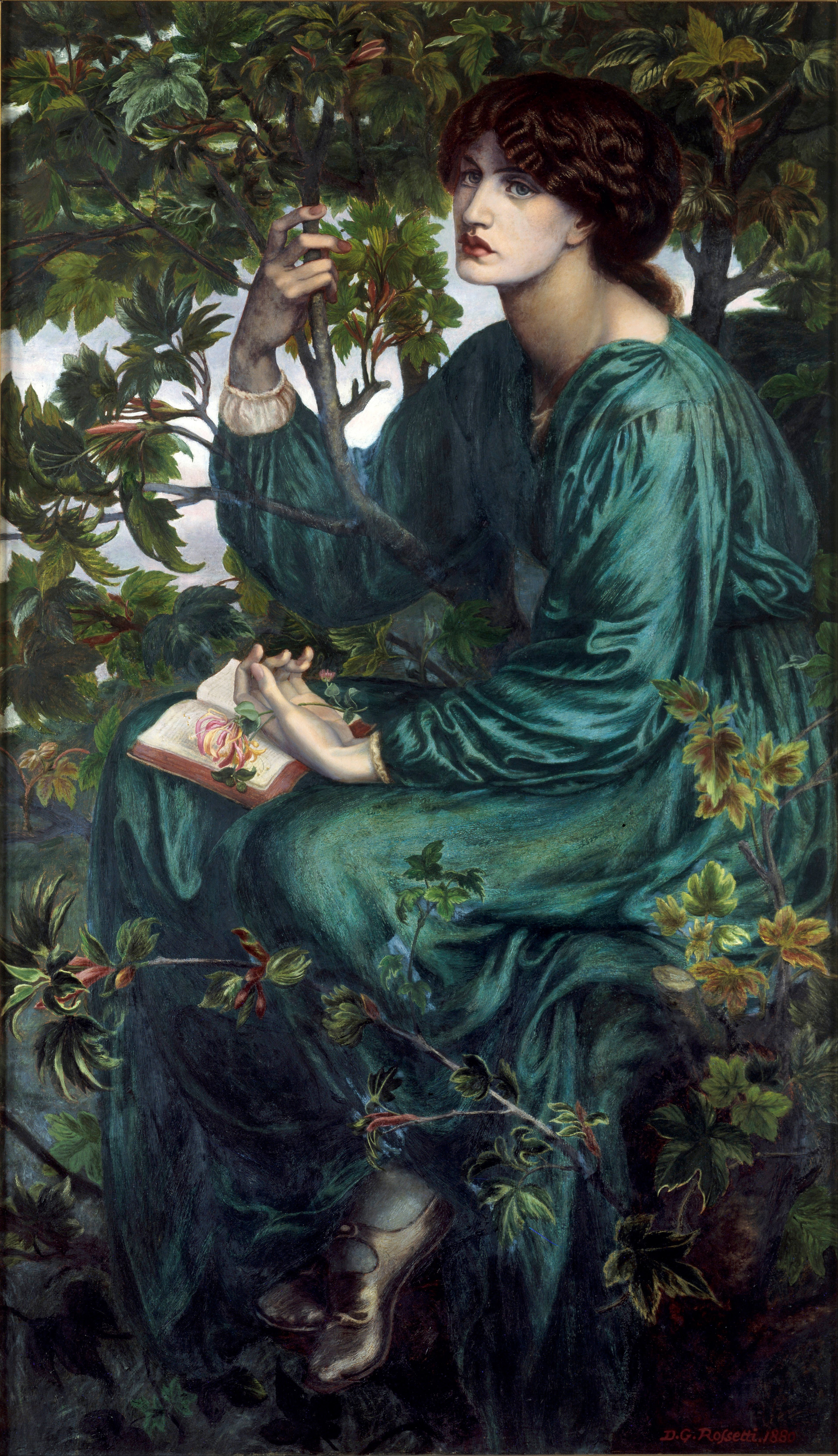 3820x6635 Dante Gabriel Rossetti - Painting Called Asleep By Gadriel