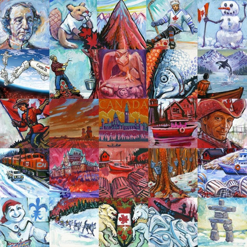 804x804 Paint A Tile For A Canada 150 Mosaic In Coquitlam - Painting Canada