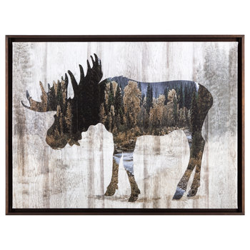 350x350 Moose Framed Canvas Wall Decor Hobby Lobby 1301506 - Painting Canvas Hobby Lobby
