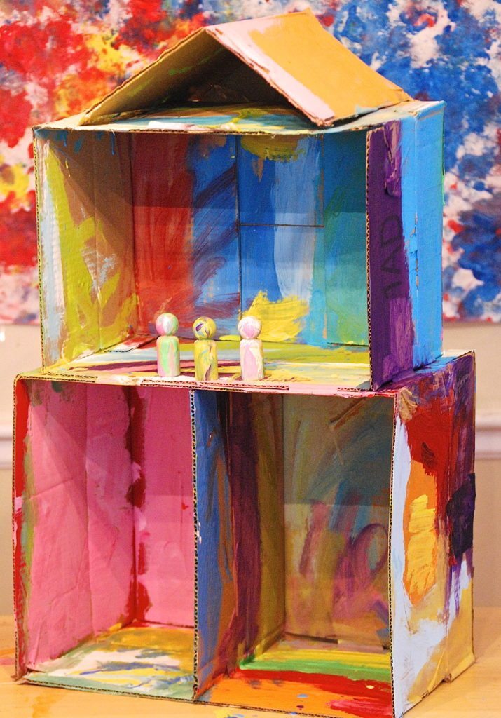 715x1024 I Ain'T Gonna Paint No More Cardboard Dollhouse - Painting Cardboard