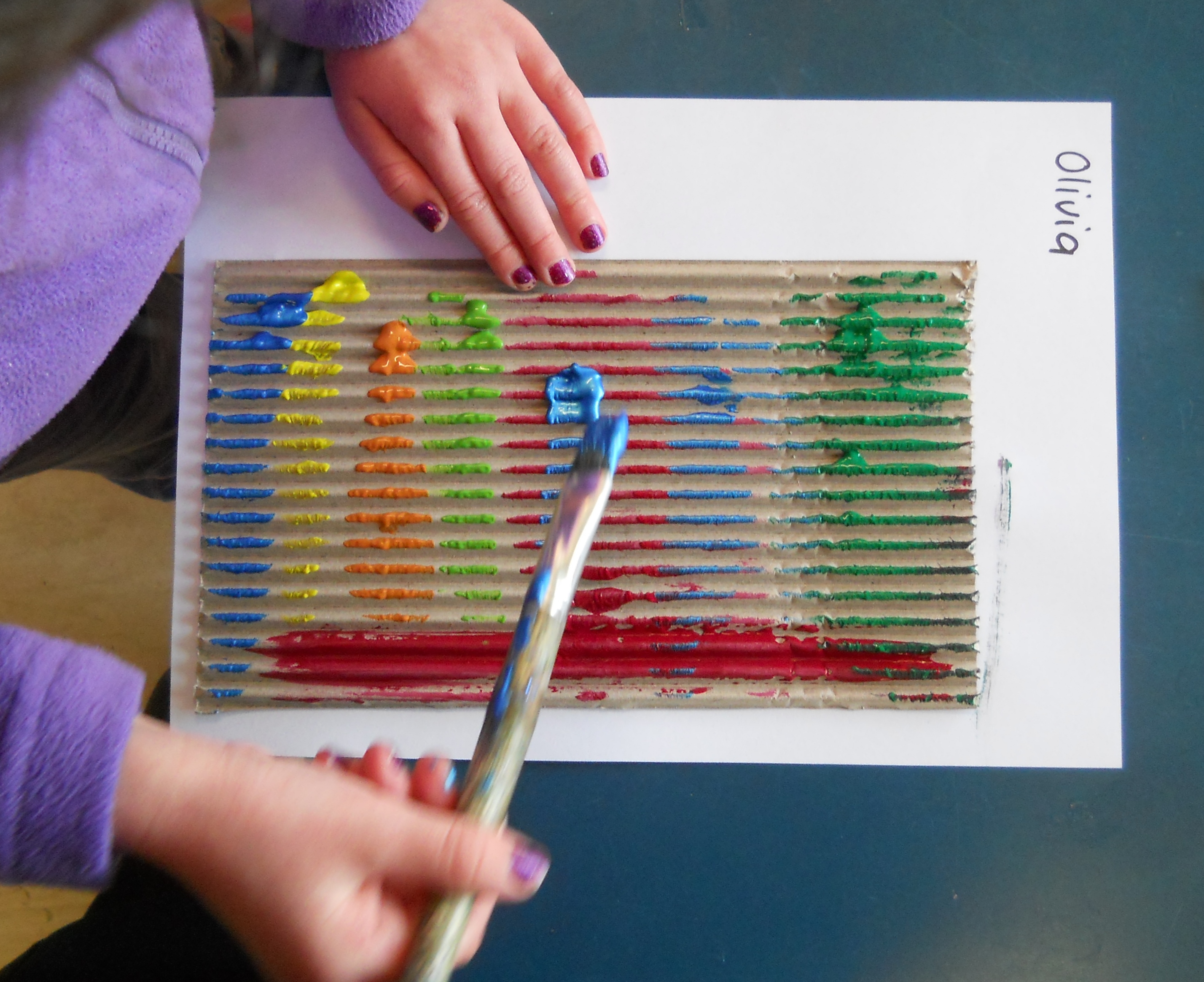 2856x2329 Printing And Painting With Corrugated Cardboard Pre School Themes - Painting Cardboard