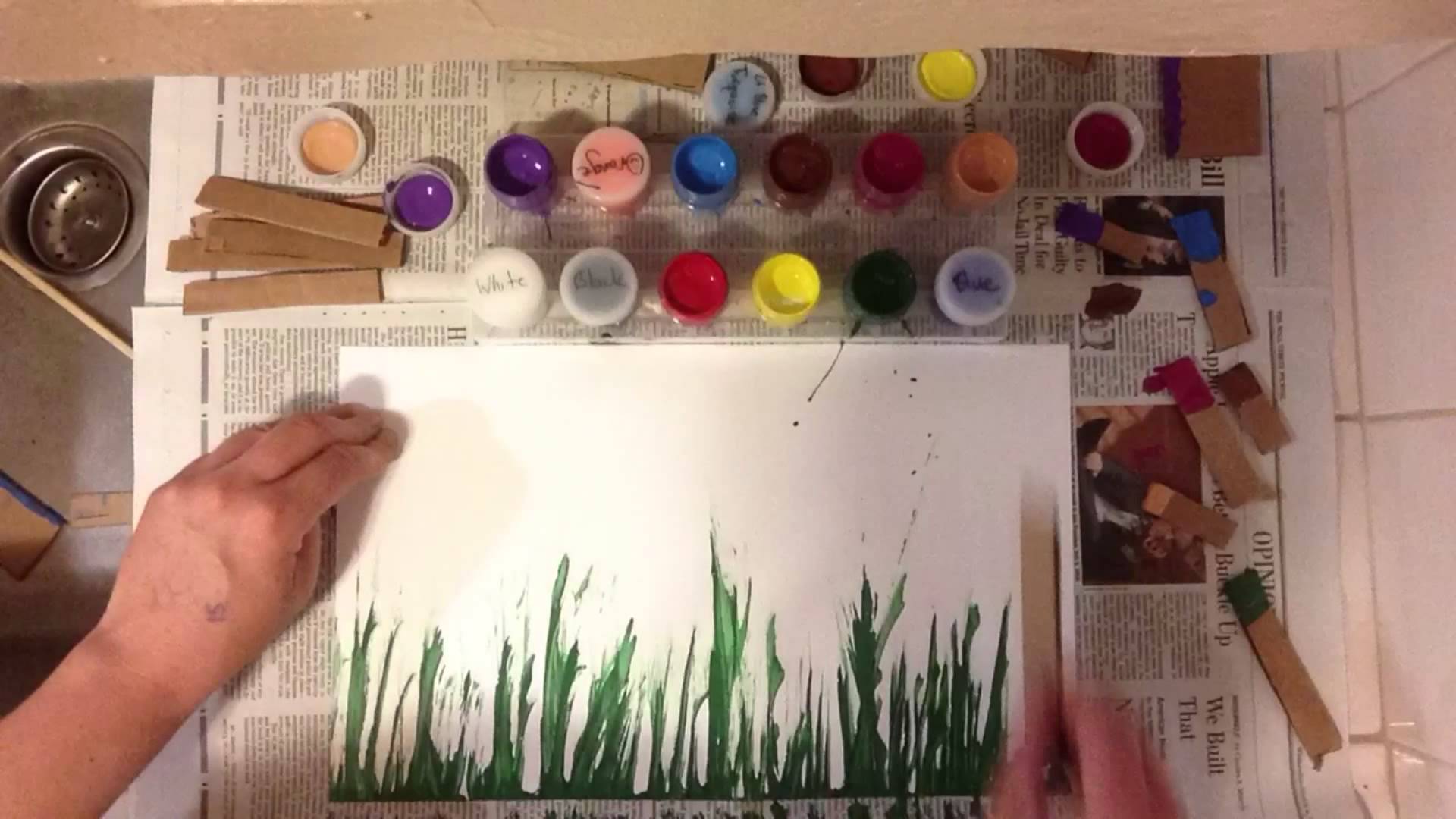 1920x1080 Cardboard Painting Lessons - Painting Cardboard