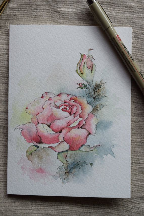 570x854 1226 Best Akwarele Images On Water Colors, Watercolor - Painting Cards