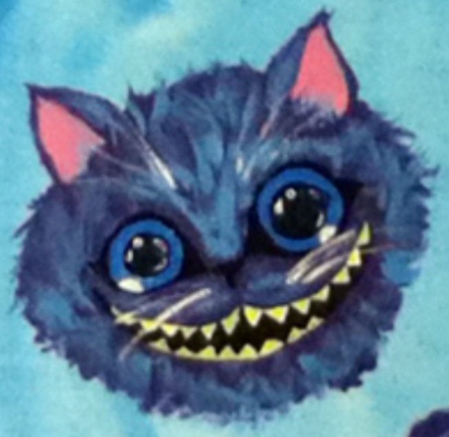 653x636 Cheshire Cat Acrylic Painting By Shiloluffsu - Painting Cats With Acrylic